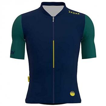 Santini Allez Le Maillot Jaune Short Sleeve Cycling Jersey - Sleek Fit - Navy Green