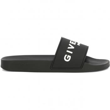 Givenchy Men's Black Slide Sandals, Size 42 (9 US), BH301TH1H4001