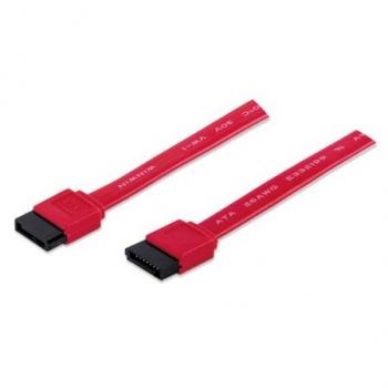 Manhattan Cable SATA-SATA, 50cm, Rojo