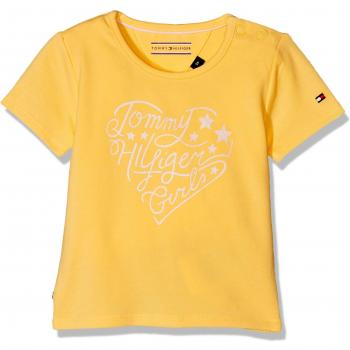 Tommy Hilfiger Hilfiger Cn Tee S/S, Camiseta para Bebés, Amarillo