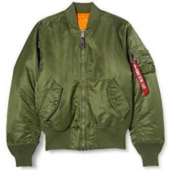 Alpha Industries Sage Green MA-1 Bomber Jacket for Men, XS Size