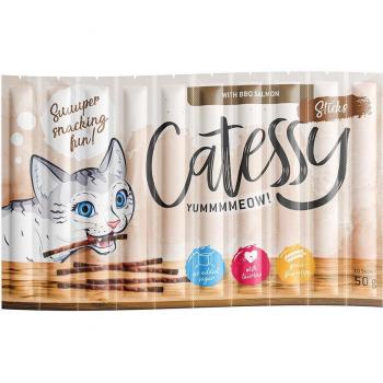 Catessy Sticks Barritas para Gatos Salmón a la Barbacoa 10 x 5 g