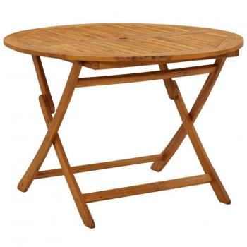 vidaXL Folding Garden Table 110 cm Solid Acacia Wood