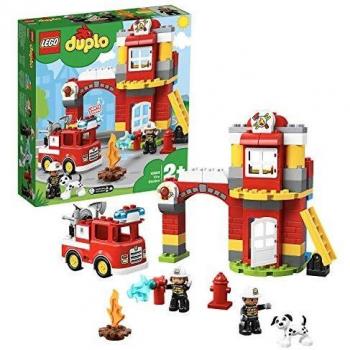 LEGO 10903 Duplo Town Parque de Bomberos con Camion Juguete, Actividades Creativas para Niños y Niñas +2 años