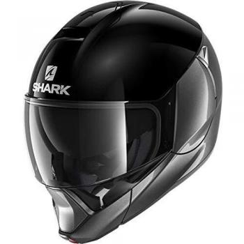 Casco Shark Evojet Blank Dual - Negro Plata - Talla XS