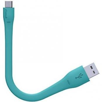 Cable Ecológico MicroUSB a USB 2.0 Apple GreenE, 24A, Azul, 15 cm