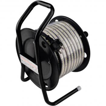 Tira LED Müller-Licht de 25 metros, 10W, 1000lm, 6500K, IP65 con enchufe Schuko
