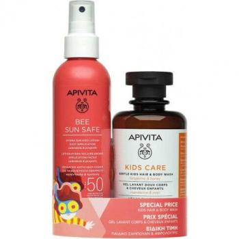 Pack Apivita Bee Sun Safe Infantil SPF50+ + Regalo Gel-Champú Mandarina & Miel 200ml