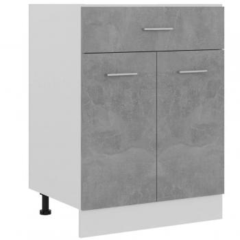 vidaXL Drawer Bottom Cabinet Concrete Grey 60x46x81.5 cm Engineered Wood