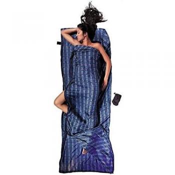 Sábana Bajera de Viaje Cocoon de Seda 220 x 83 cm con Diseño a Cuadros
