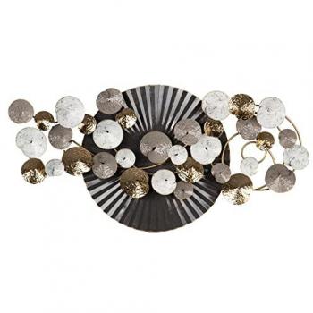 Adorno Pared Metal 120x10x66 Cm - Pieza Decorativa Negra para Crear un Ambiente Acogedor y Atractivo