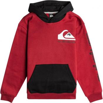 Quiksilver - Sudadera Roja para Niño con Logo Omni en Color Burdeo Talla 12A
