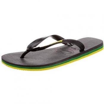 Chanclas Havaianas Brasil Layers Unisex Talla 35-36 Color Negro