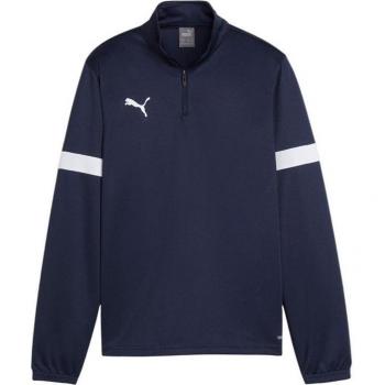 Camiseta de fútbol Puma Individualrise 1/4 Z Navy Infantil y Sudadera Puma Con Media Cremallera Individualrise Junior