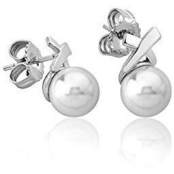 Majorica Pendientes de botón Mujer chapado en plata - 15310.01.2.000.010.1