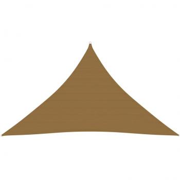 Toldo de vela HDPE gris taupe 160 g/m² 5x5x6 m
