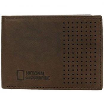 Cartera Piel Hombre Americana Crater marrón