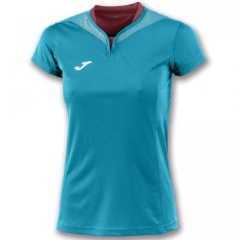 Joma Camiseta Mujer Silver Verde Claro M/C - Camiseta técnica de Manga Corta, Mujer, Turquesa -