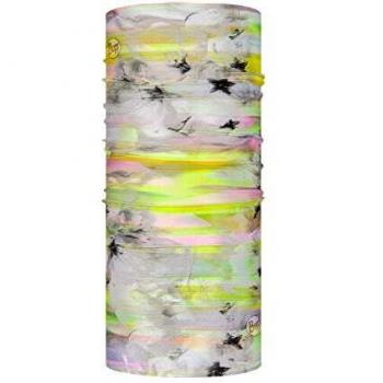 Buff Tubular Coolnet UV Gris Niños - Producto: Tubular, Características: Protección UV, Material CoolNet, Diseño gris y amarillo, Talla infantil