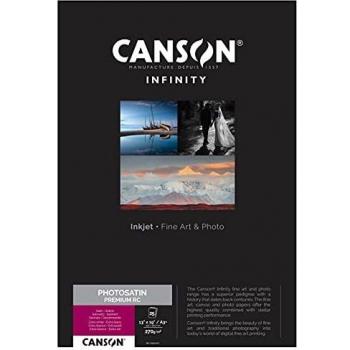 Canson infinity photosatin premium rc 270gsm semiglossy white inkjet paper a3 box of 25 sheets