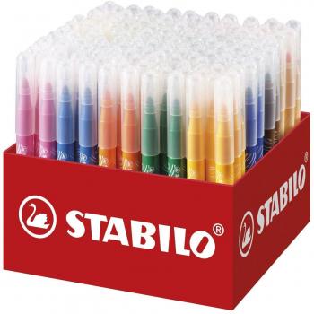 Rotuladores STABILO Power Max School Pack XL de 140 Unidades con Punta Gruesa en 18 Colores Diferentes