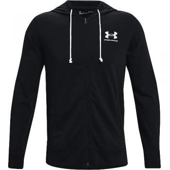 Under Armour Rival Terry Full Zip Training Sweatshirt for Men - Black/Onyx White 3XL