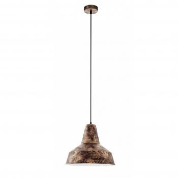 Lámpara Colgante Vintage Eglo Somerton Cobre E27 1X60W