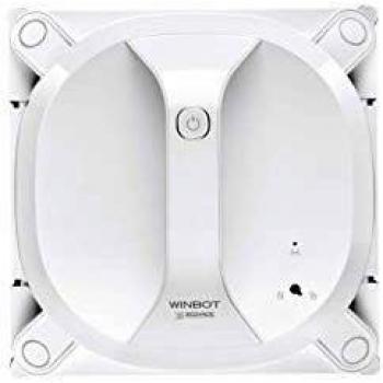 ECOVACS Robotics WINBOT X - Robot limpiacristales inalámbrico, flexible y seguro, con mando a distancia, color blanco