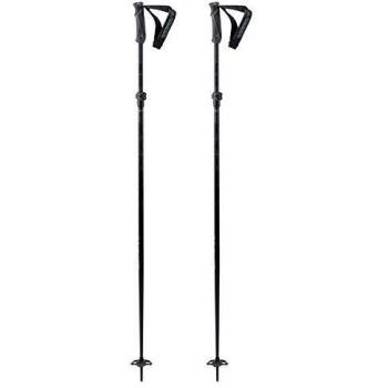 K2 Freeride FLIPJAW Black Bastón de esquí, Unisex Adulto, Negro, 105-120 cm