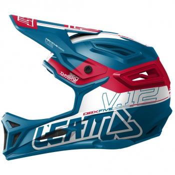 Leatt Dbx 5.0 V12 casco Mixta, color Foncé/Rouge, tamaño 55-56 cm