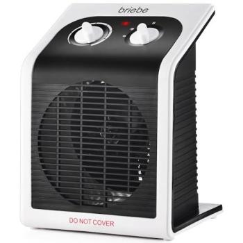 Calefactor Eléctrico Bajo Consumo Briebe HT1182, Ventilador 2000W, Aire Frío/Caliente, 2 Niveles de Potencia, Termostato Ajustable, Ideal para Espacios