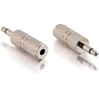 Cables To Go - Adaptador de conector mono macho a conector estéreo hembra