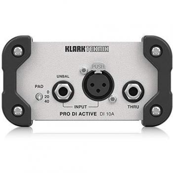 Klark Teknik PRO DI ACTIVE DI 10A Box con Transformador Midas/Rango Dinámico Extendido y Funcionamiento de la Batería