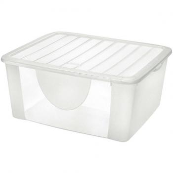 Caja Almacenaje con Tapa 18L Línea DODOS - Espaciosa y Funcional - Resistente y Duradera - Apilable para Ahorrar Espacio