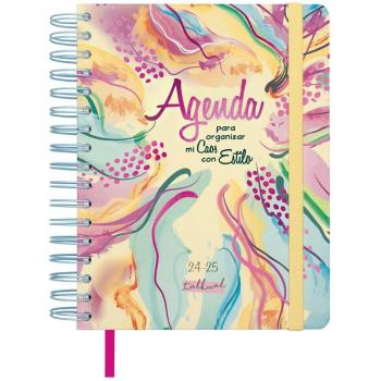 Agenda escolar 2024-2025 Talkual 1/4 - 155x217 mm semana vista horizontal Estilo Finocam