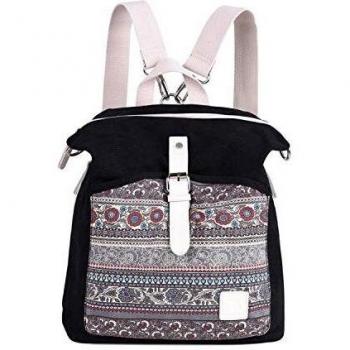 EVEOUT Mochila de Hombro Casual Unisex Vintage de College, Mochila para Portátil de Negocios para Hombres y Mujeres para Viajes Escolares de Trabajo, Excursiones para Acampar Daypacks