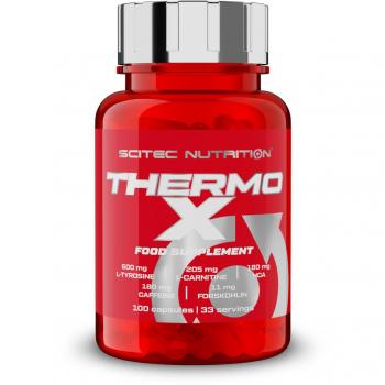 Thermo-X - 100 Cápsulas de Scitec Nutrition, suplemento termogénico para la pérdida de peso, formulación avanzada con ingredientes naturales, sin gluten, apto para veganos