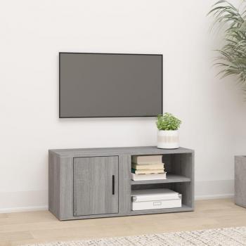 Soporte para TV Madera Contrachapada Gris Sonoma 80x31,5x36 cm