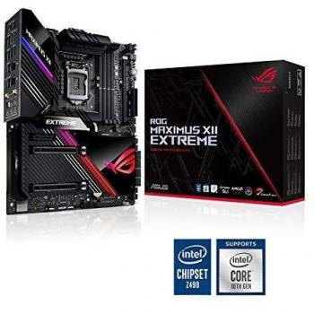 ASUS ROG MAXIMUS XII EXTREME - Placa Base Gaming E-ATX Intel de 10a gen Z490 LGA 1200 con VRM de 16 fases, DDR4 4700+ MHz, 4xM.2, Dual USB 3.2 Gen 2, USB 3.2 Gen 2 tipo C e iluminación RGB Aura Sync