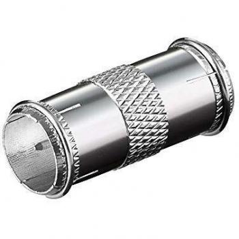 Adaptador Coaxial F Macho a F Macho de Cobre de Alta Calidad - Goobay 67310