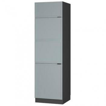 Armario empotrado para frigorífico Fame-Line, Azul claro-gris, 60 cm Vicco