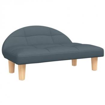 Cama para perros de tela gris oscuro 70x52x30 cm, sofá para perros, cama para cachorros, asiento para perros, sofá para mascota