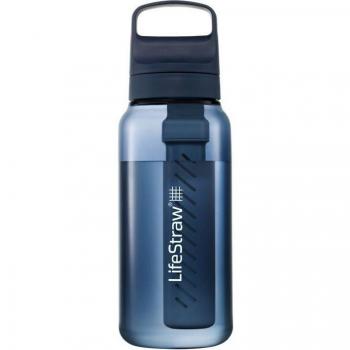 LifeStraw Go Series 1 L Water Bottle w/Filter, Aegean Sea, 1 Liter, LGV41LASWW