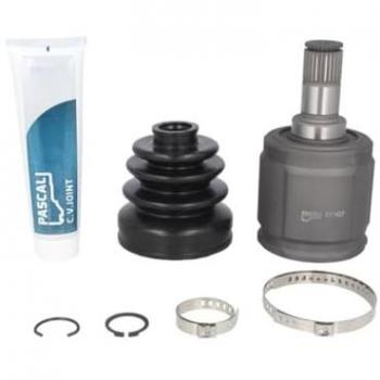 PASCAL G84017PC Articulación árbol de transmisión Eje delantero derecha para HONDA CR V 1 y CRX 3, incluye juego de juntas del eje de transmisión y junta homocinética