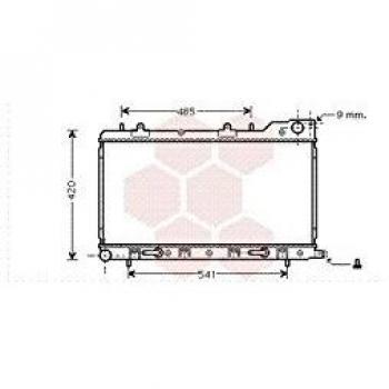 Radiador de motor VAN WEZEL 51002048, refrigeración eficiente