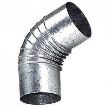 Codo para Estufa Galvanizado 110mm 45 Grados