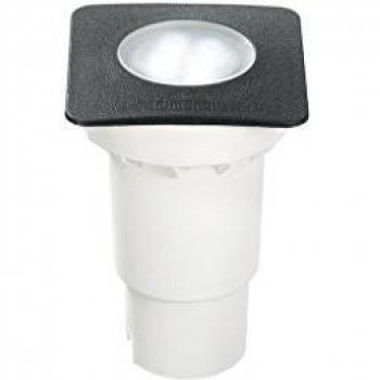 Foco empotrable exterior cuadrado pequeño led 1 luz Negro IP67 GU10 Ideal Lux Ceci