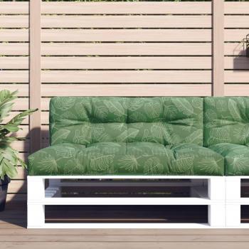 Cojín Decorativo para Sofá de Palets 120x40x12 cm, Tela Estampada de Cuadros Grises, Azul y Blanco, Negro y Blanco, Ideal para Muebles de Salón