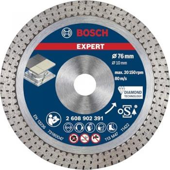 Disco de Corte Diamante Expert HardCeramic 76 mm para Azulejos y Piedra Dura - Bosch Profesional