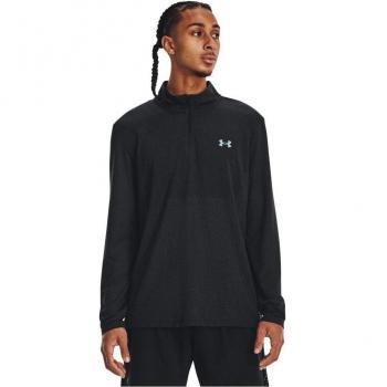 Under Armour Seamless Stride Men's Long Sleeve 1/4 Zip Running Shirt - Black